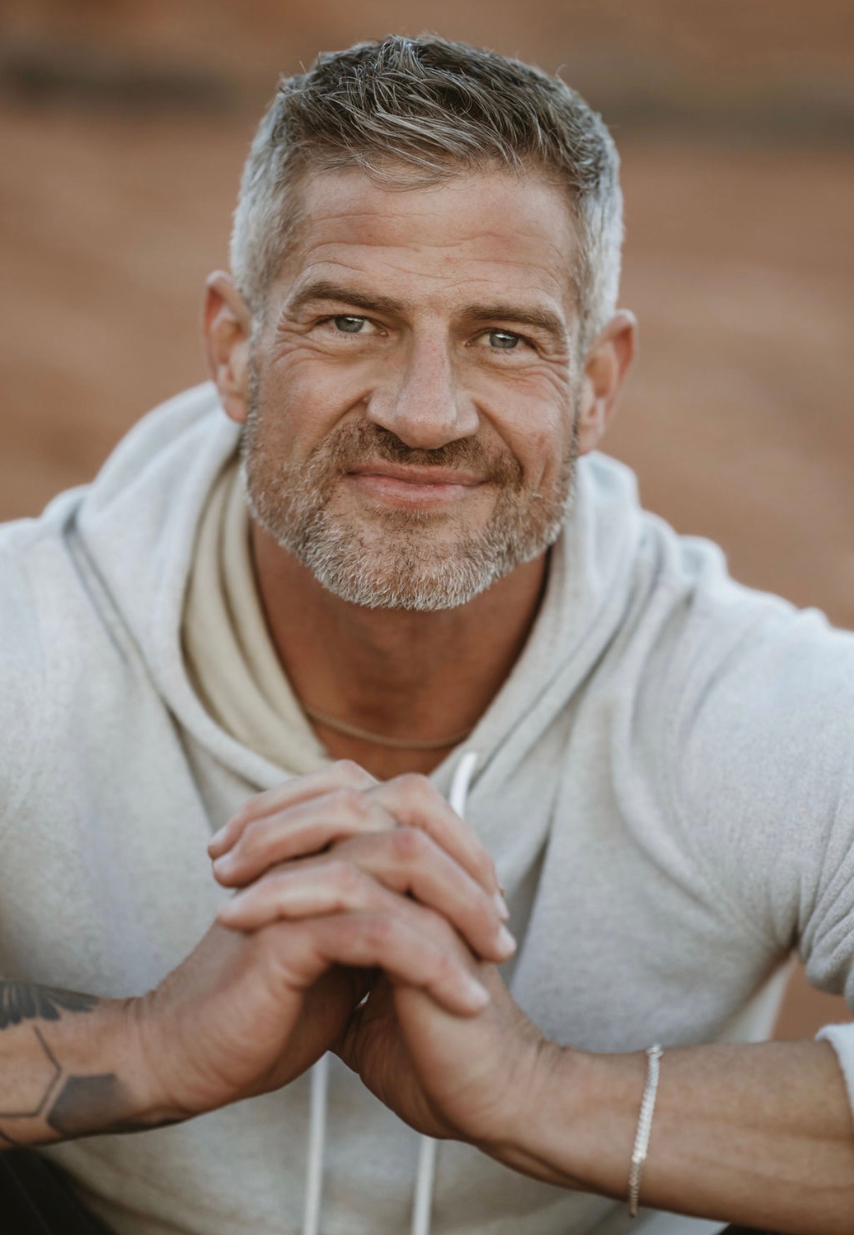 Warm close-up portrait of Brandon Burke